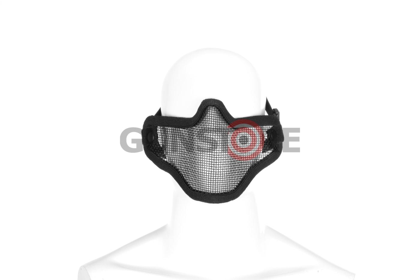Steel Half Face Mask Black
