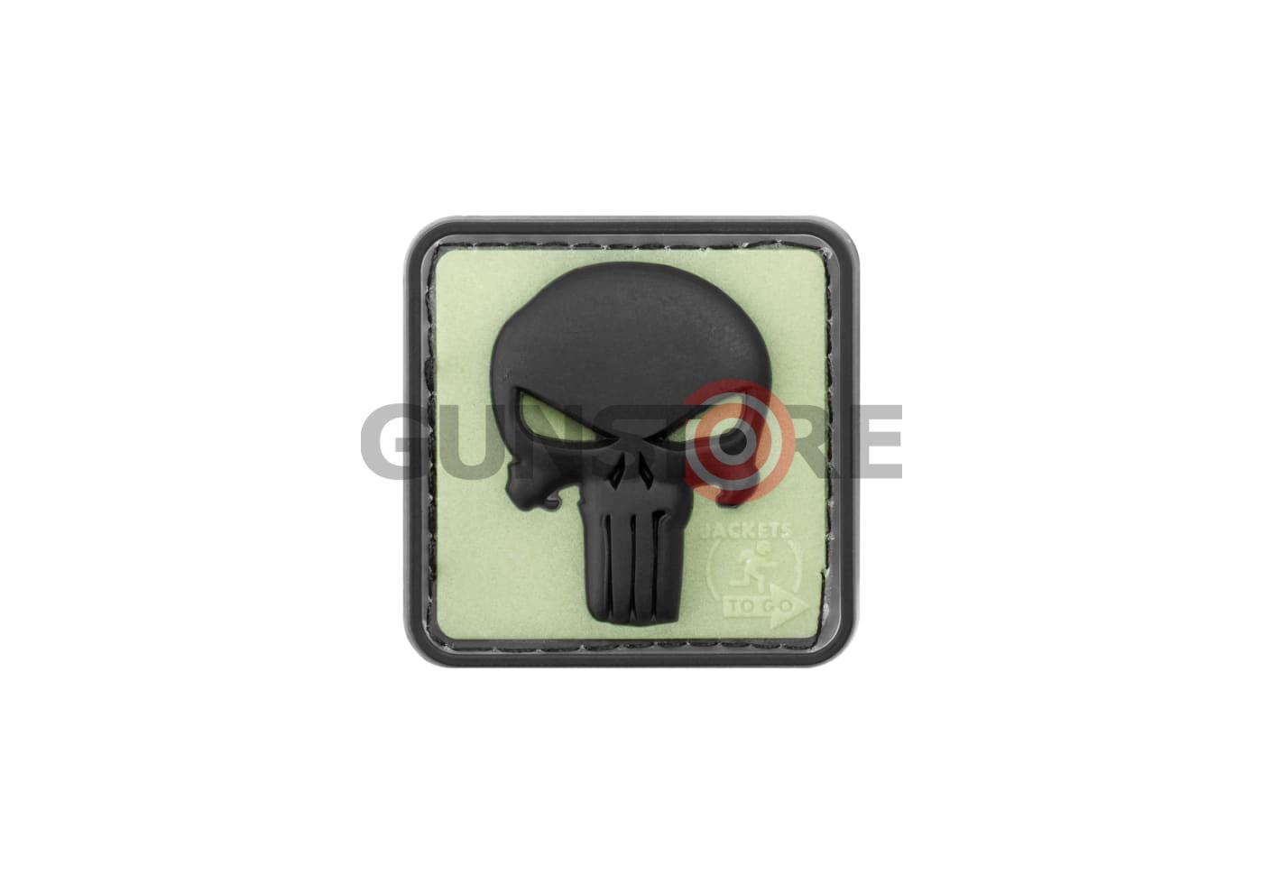 Punisher Rubber Patch Glow Back