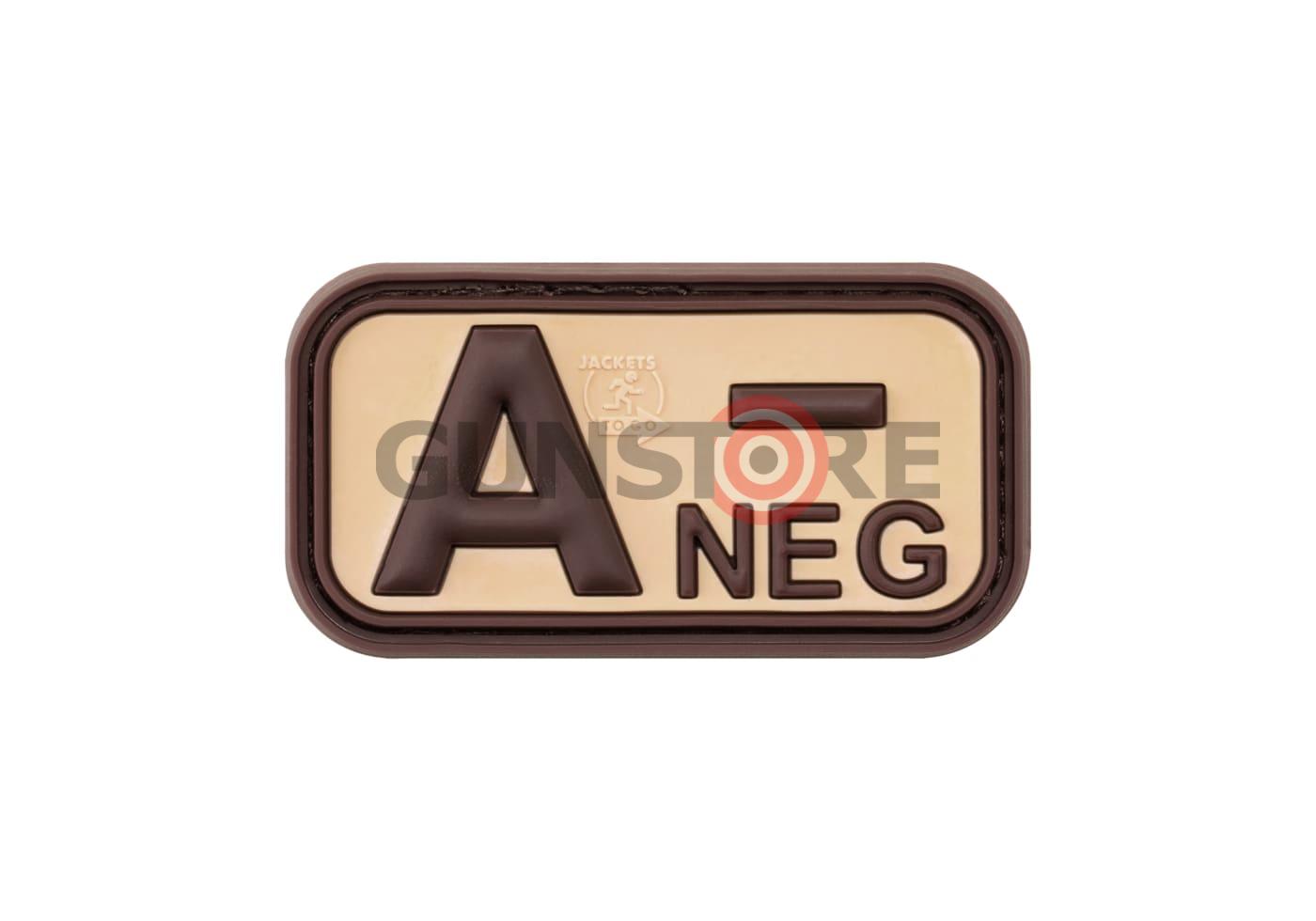 Bloodtype Rubber Patch A Neg Desert