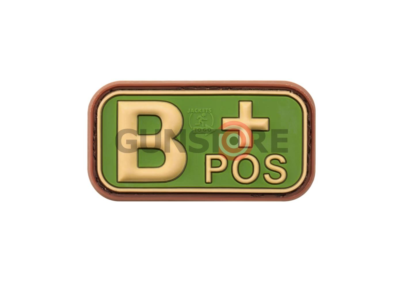 Bloodtype Rubber Patch B Pos Multicam