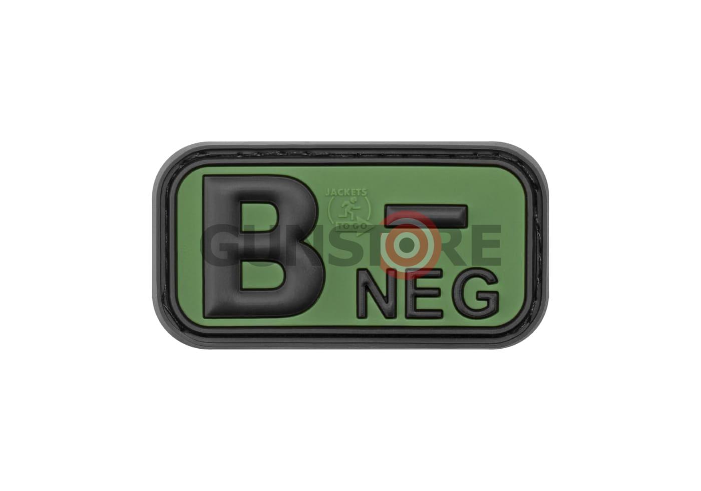 Bloodtype Rubber Patch B Neg Forest