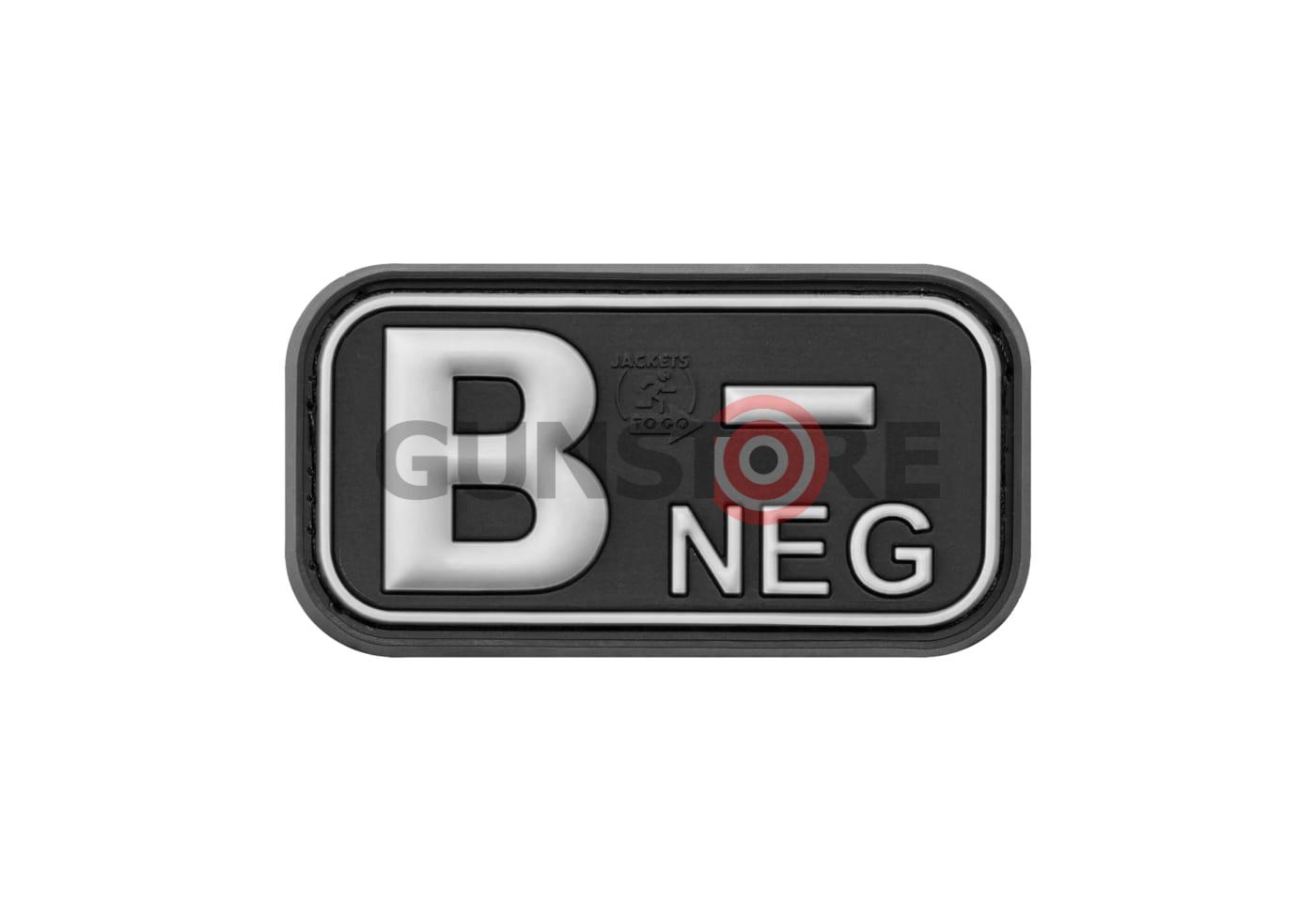 Bloodtype Rubber Patch B Neg SWAT