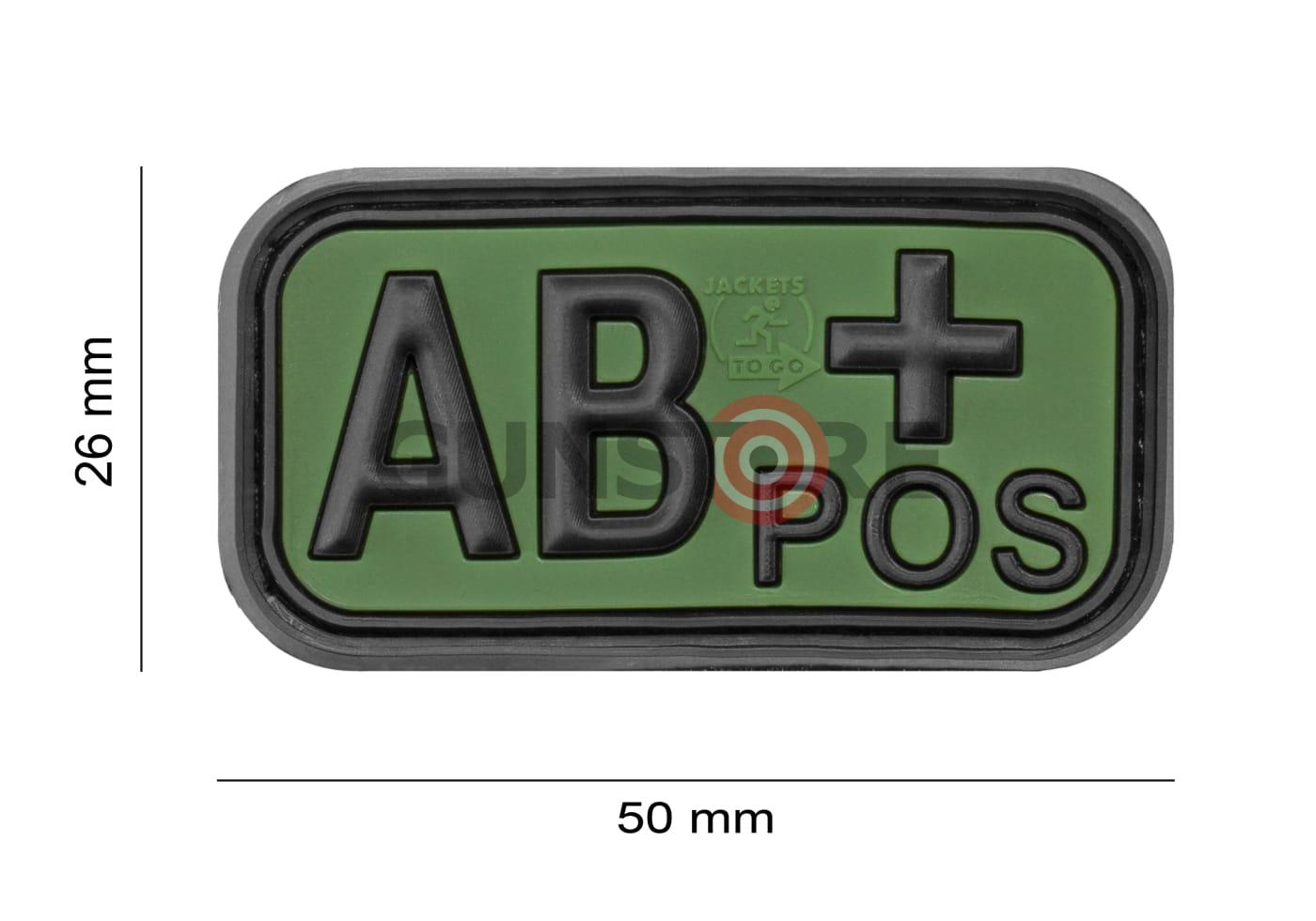 Fotografia: Bloodtype Rubber Patch AB Pos