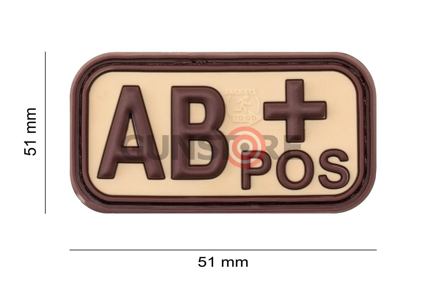 Fotografia: Bloodtype Rubber Patch AB Pos