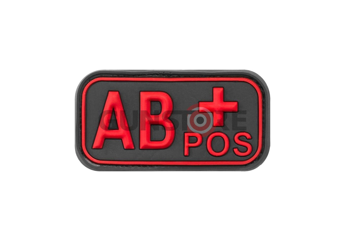 Bloodtype Rubber Patch AB Pos