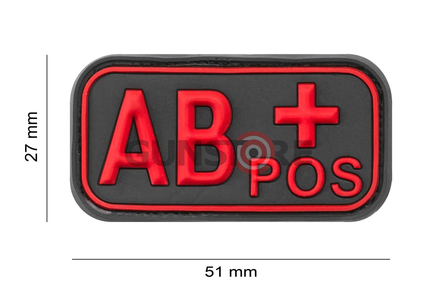 Fotografia: Bloodtype Rubber Patch AB Pos