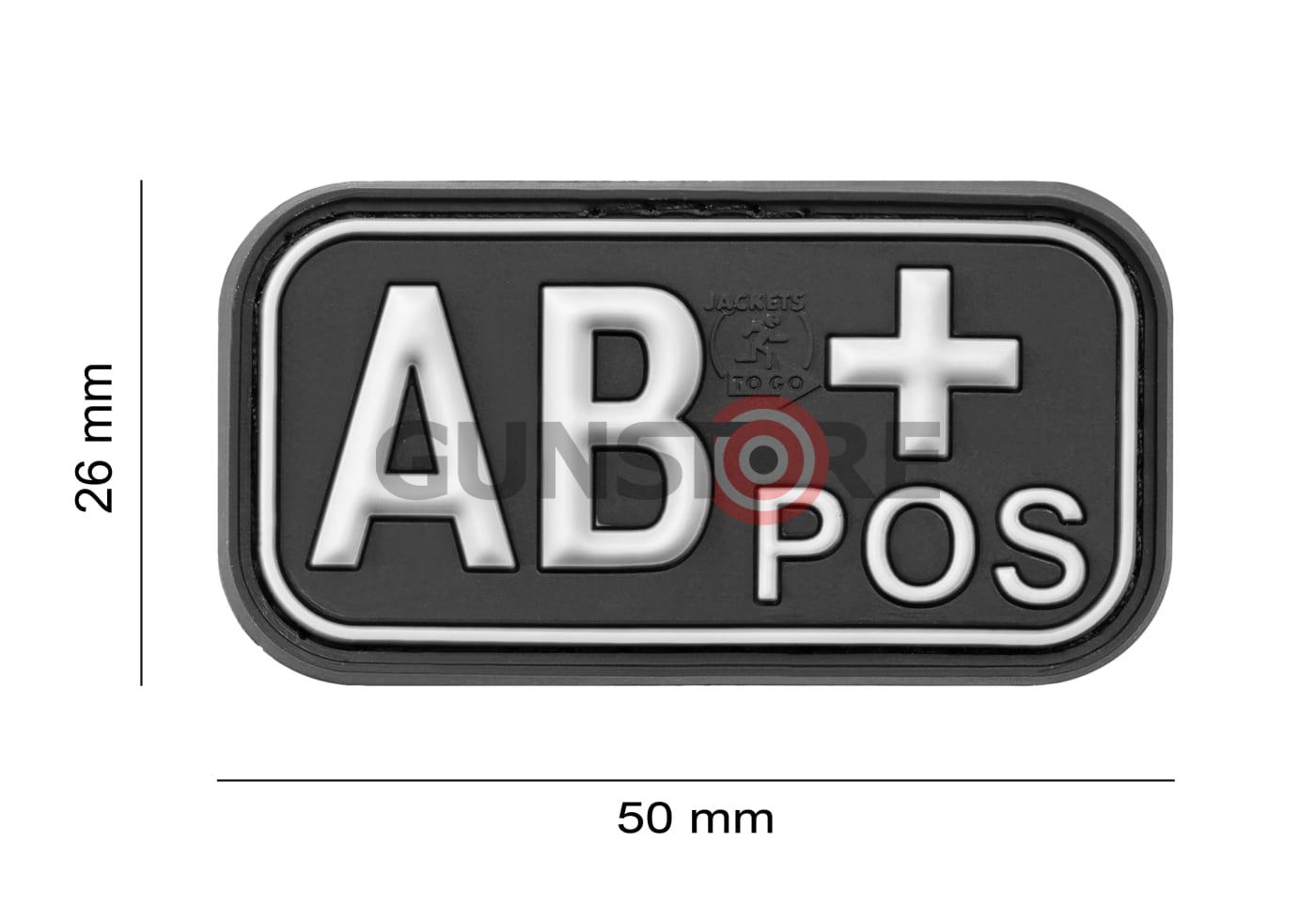 Fotografia: Bloodtype Rubber Patch AB Pos