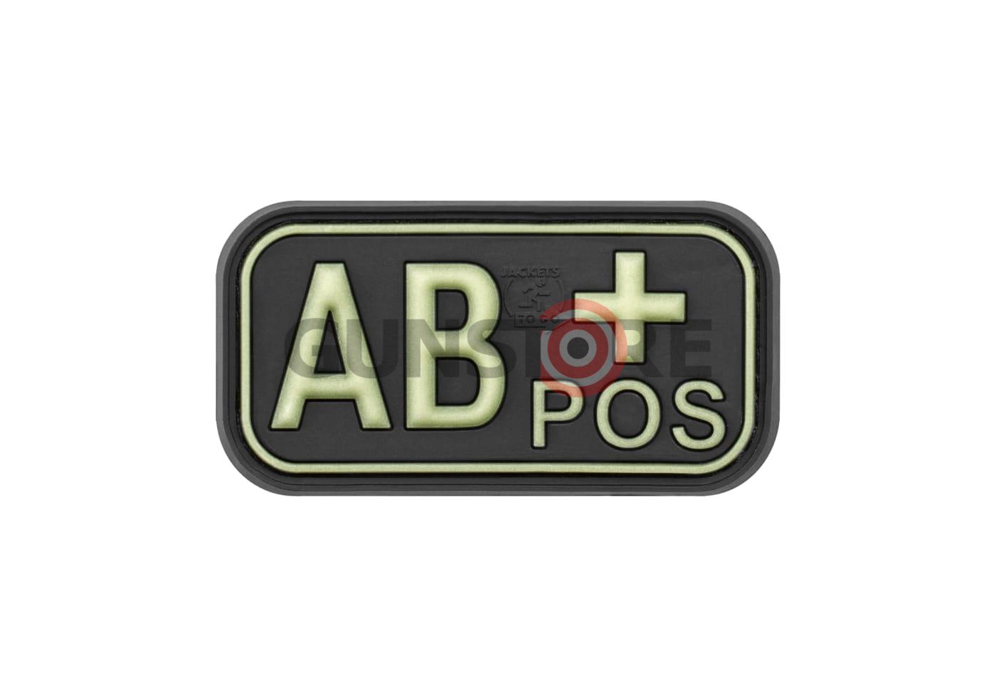 Bloodtype Rubber Patch AB Pos Glow