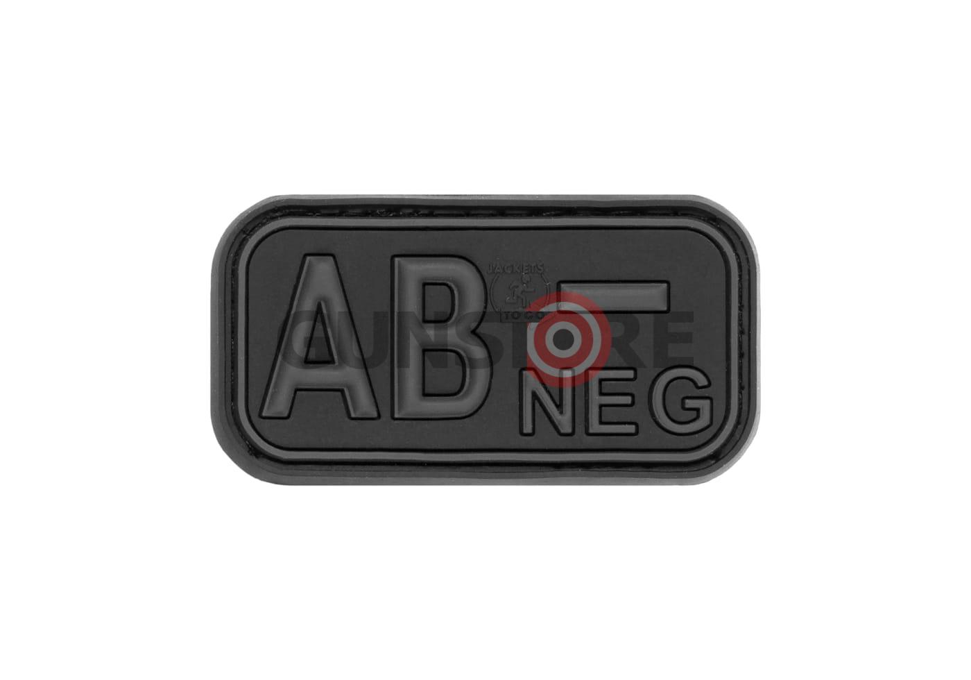 Bloodtype Rubber Patch AB Neg Blackops