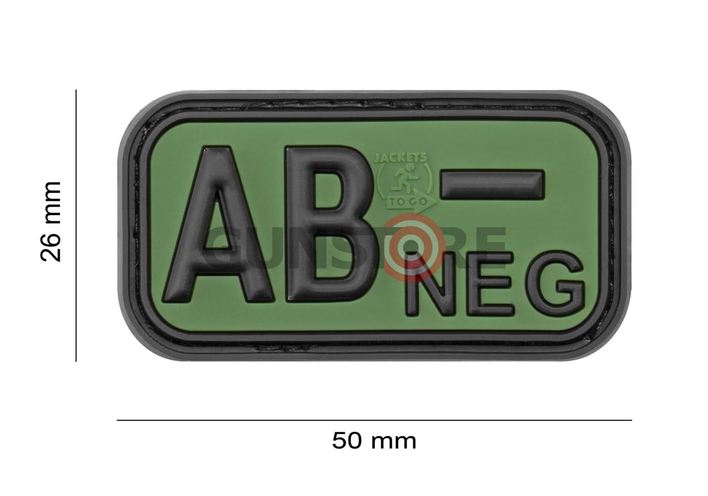 Fotografia: Bloodtype Rubber Patch AB Neg