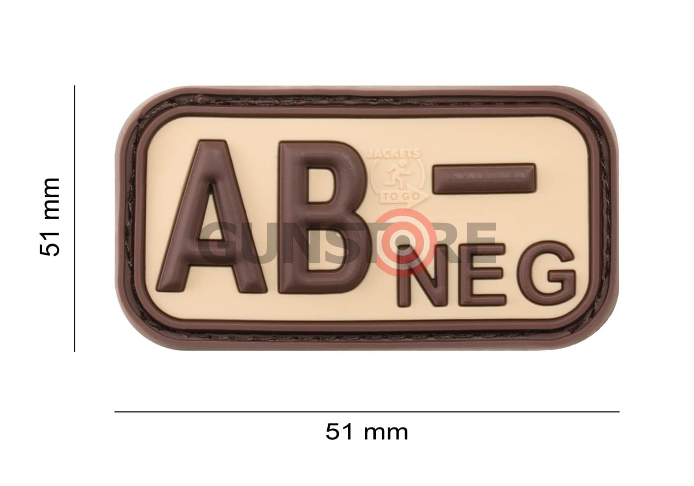 Fotografia: Bloodtype Rubber Patch AB Neg