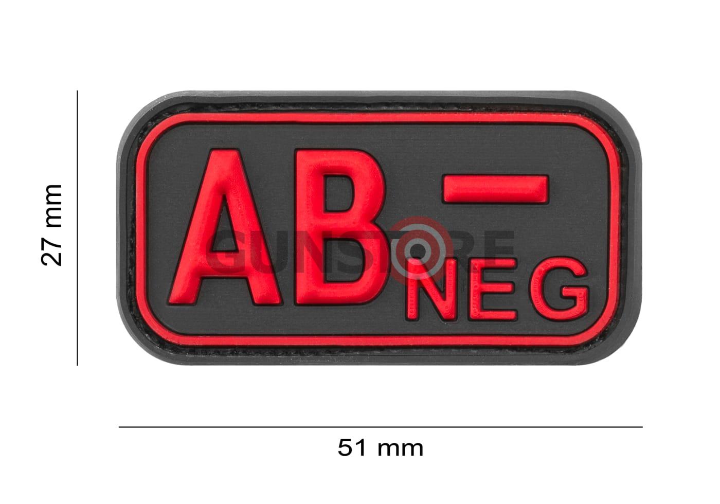 Fotografia: Bloodtype Rubber Patch AB Neg