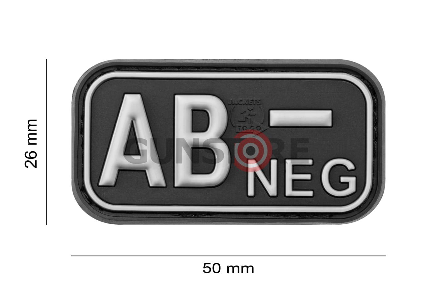 Fotografia: Bloodtype Rubber Patch AB Neg