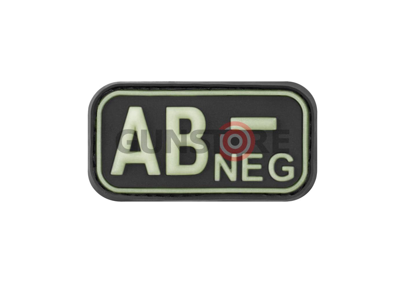 Bloodtype Rubber Patch AB Neg Glow