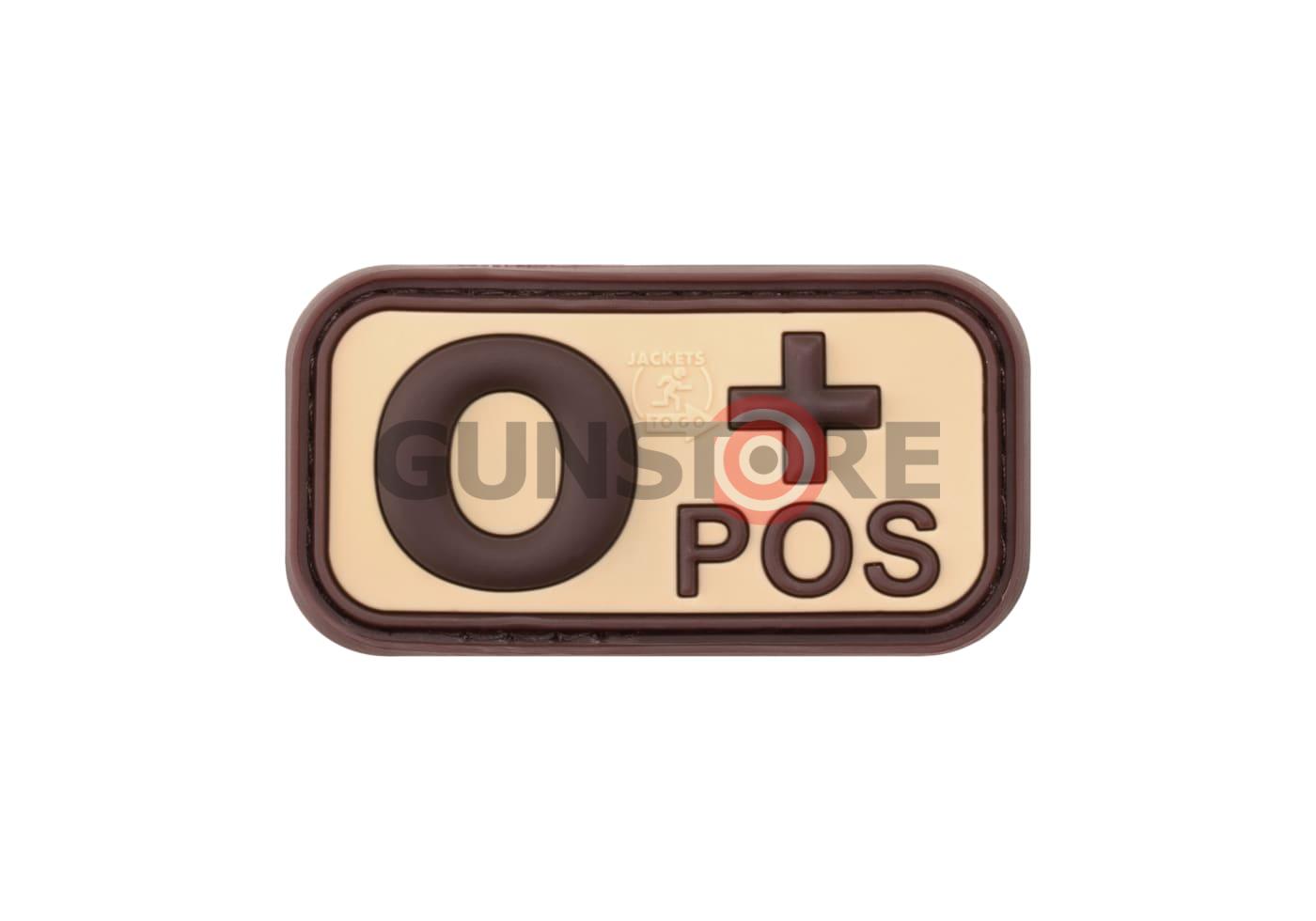 Bloodtype Rubber Patch 0 Pos Desert