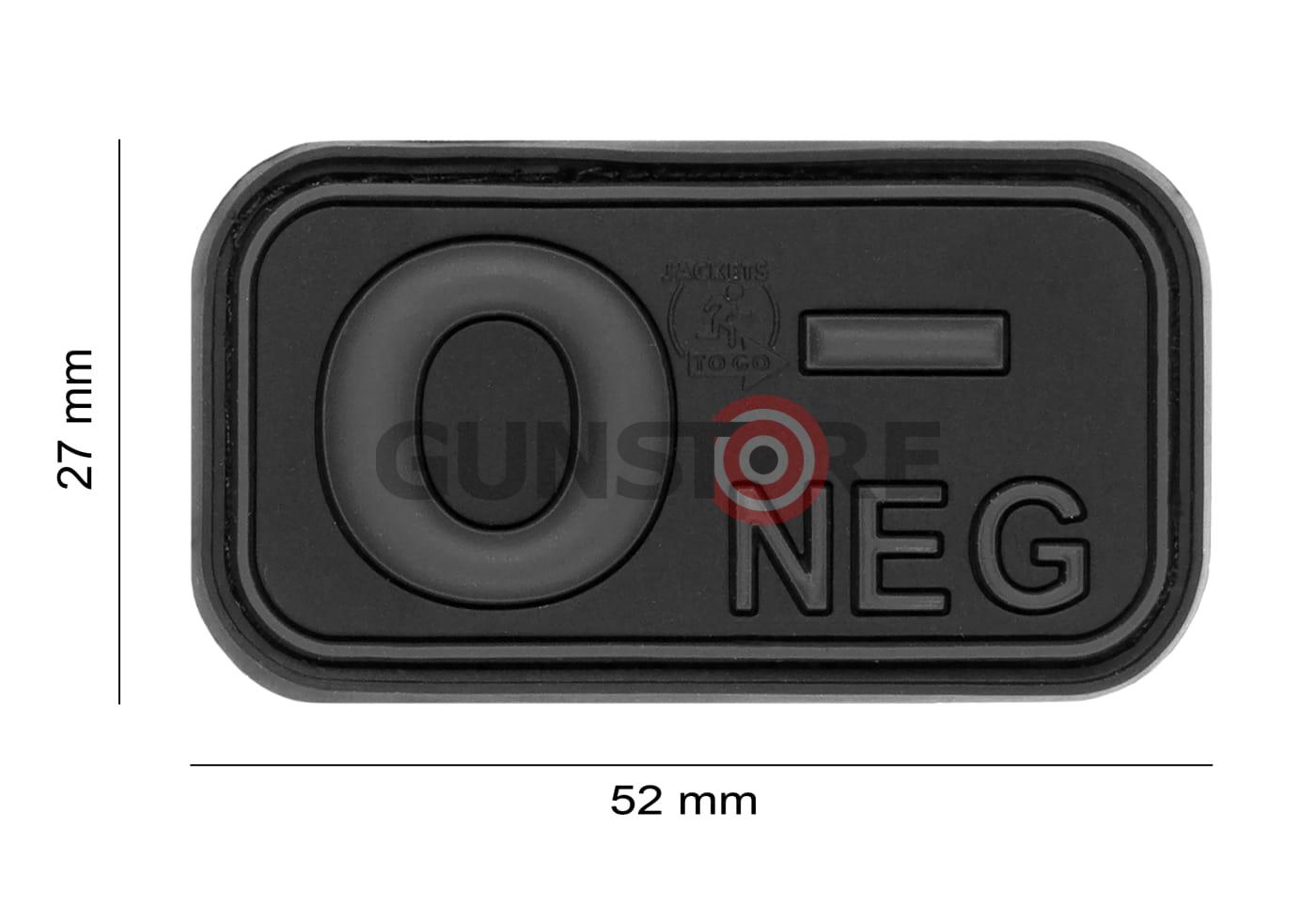 Fotografia: Bloodtype Rubber Patch 0 Neg