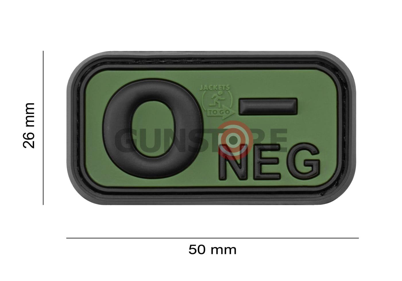 Fotografia: Bloodtype Rubber Patch 0 Neg