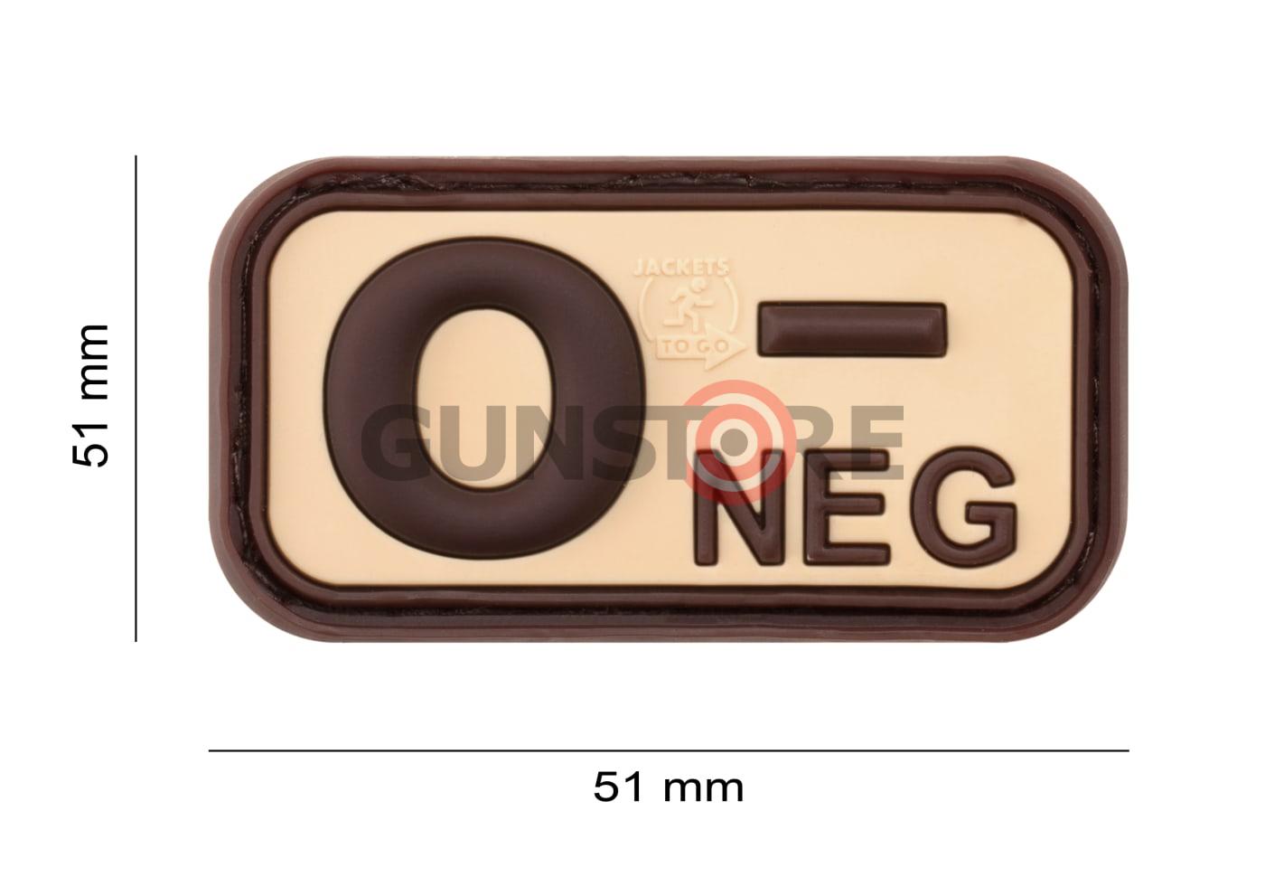 Fotografia: Bloodtype Rubber Patch 0 Neg