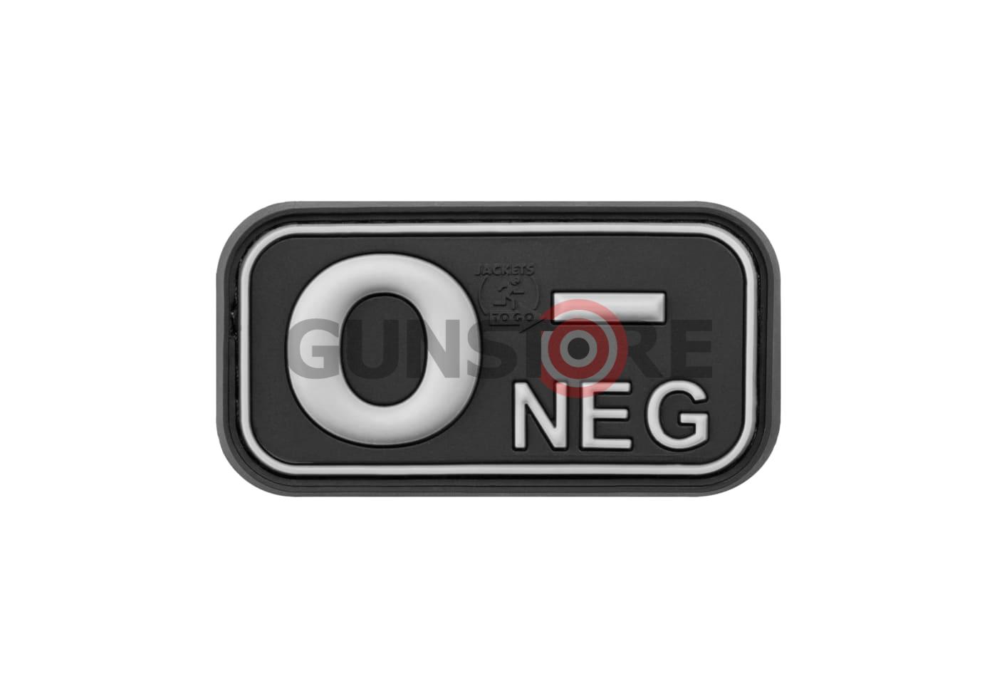 Bloodtype Rubber Patch 0 Neg SWAT