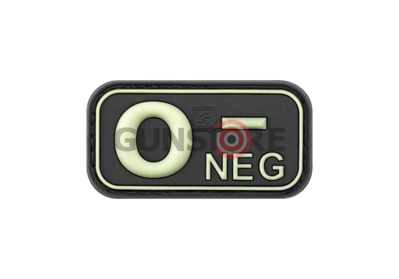 Bloodtype Rubber Patch 0 Neg Glow