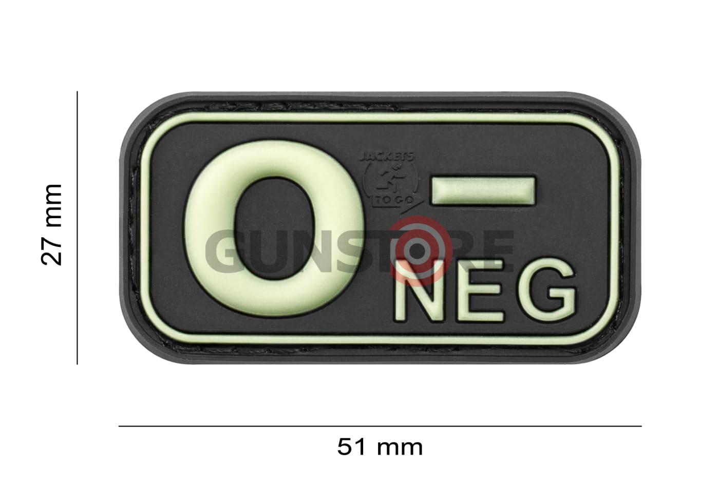 Fotografia: Bloodtype Rubber Patch 0 Neg