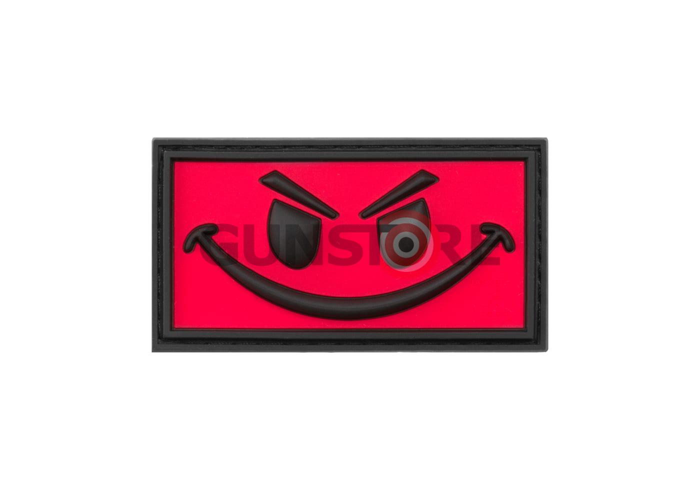 Evil Smile Rubber Patch Red