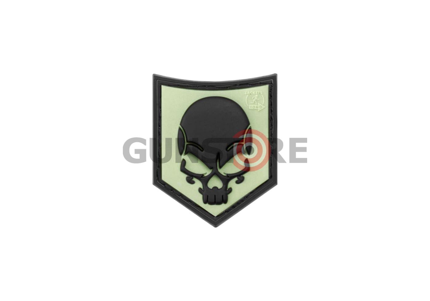 SOF Skull Rubber Patch Glow Back