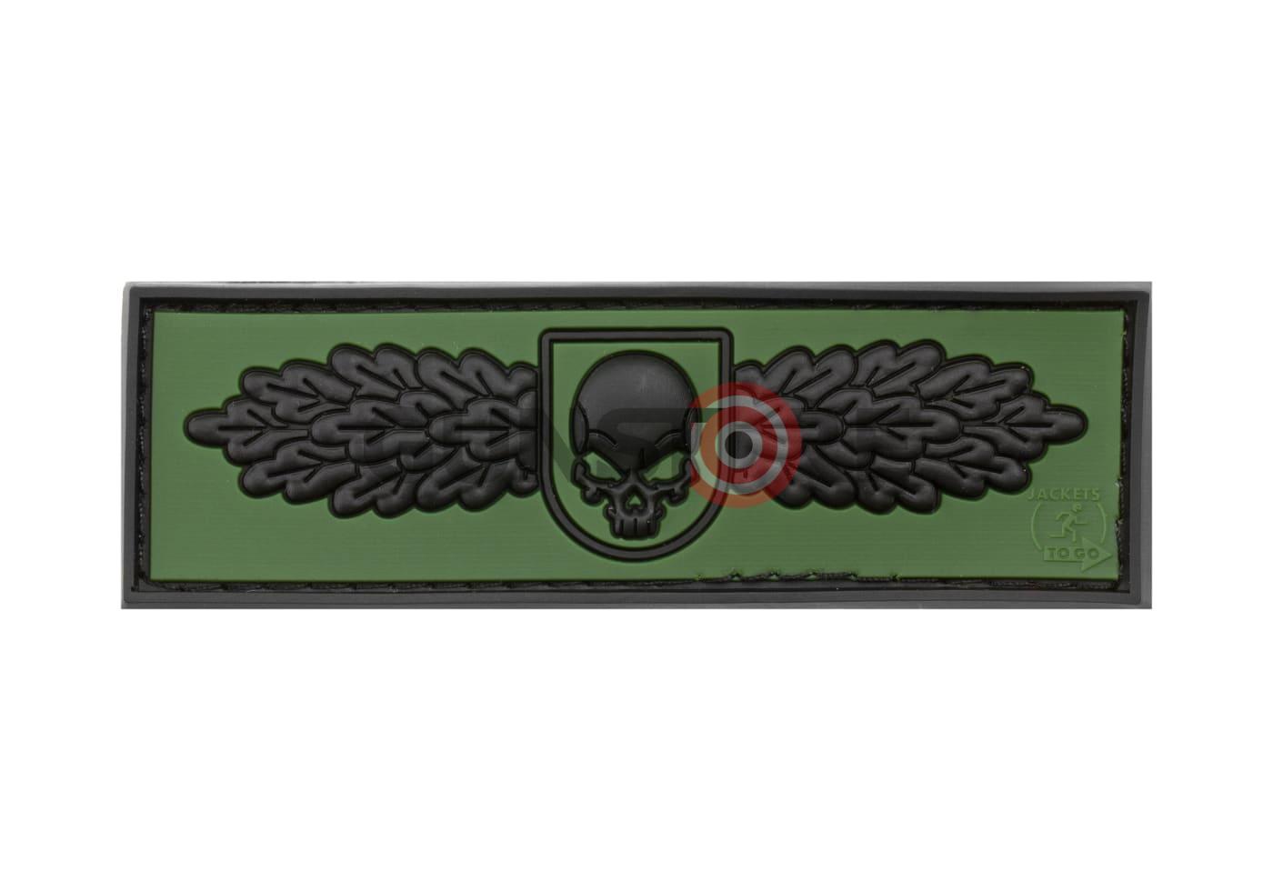 SOF Skull Badge Rubber Patch Forest