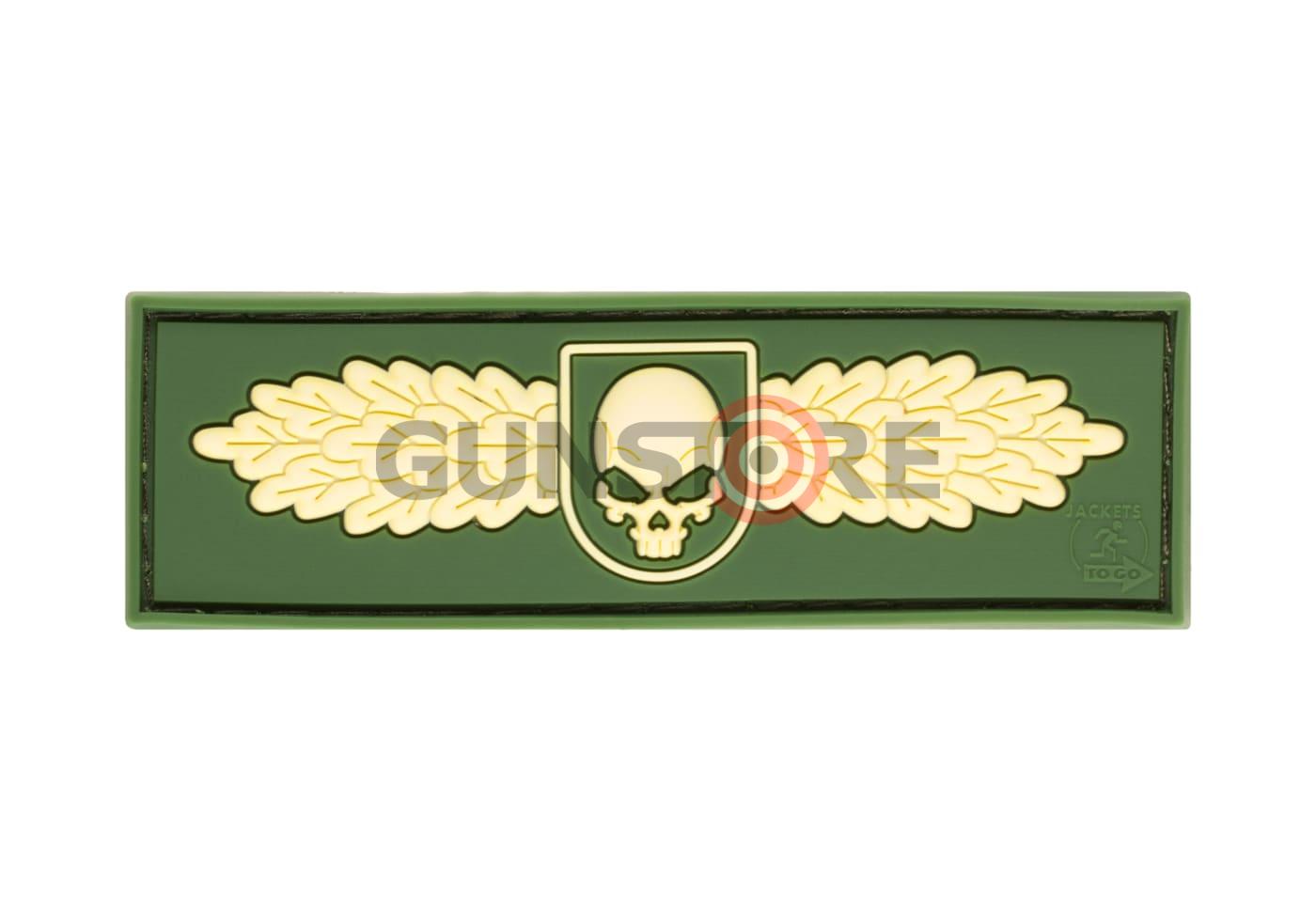 SOF Skull Badge Rubber Patch Multicolor