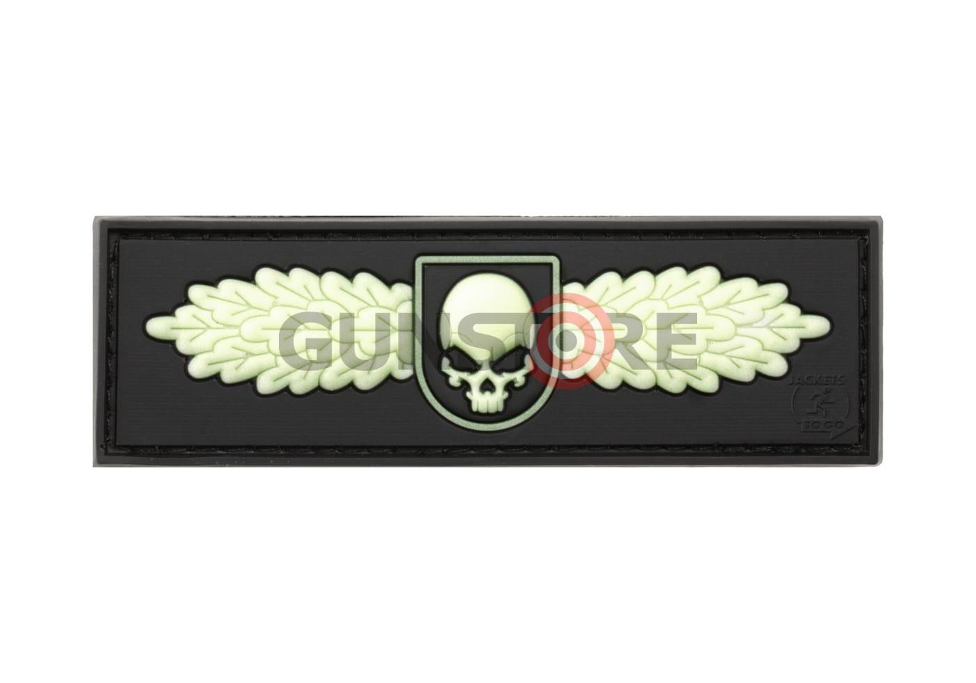 SOF Skull Badge Rubber Patch Glow