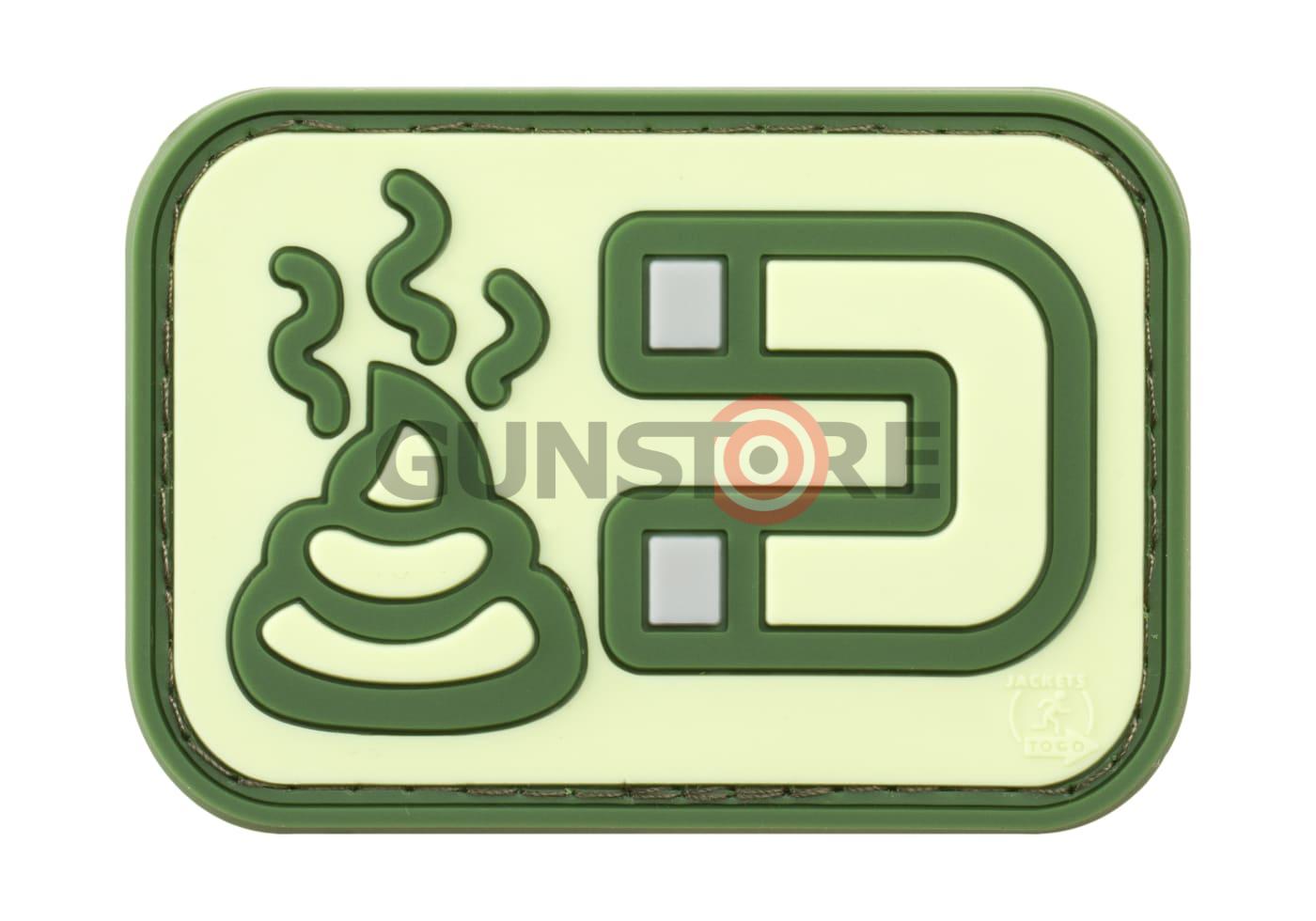 Shit Magnet Rubber Patch Forest