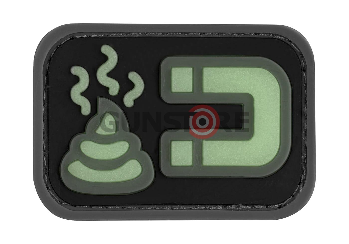 Shit Magnet Rubber Patch Glow
