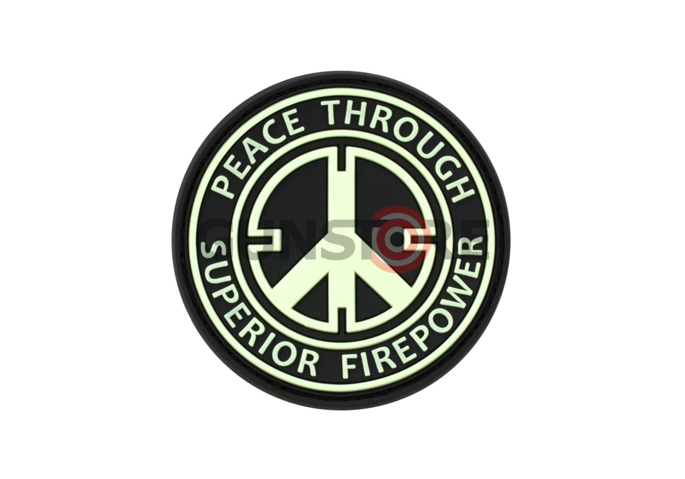 Peace Rubber Patch Glow