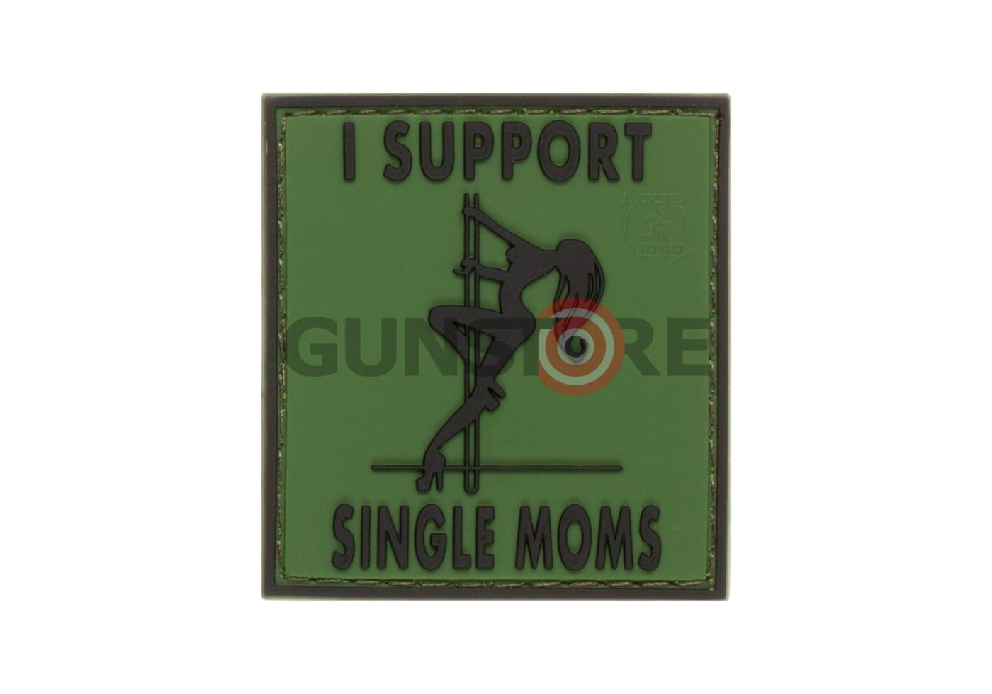 I Support Single Mums Rubber Patch Forest