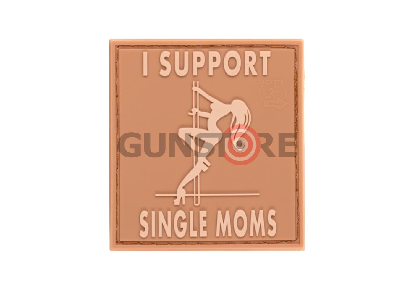 I Support Single Mums Rubber Patch Desert