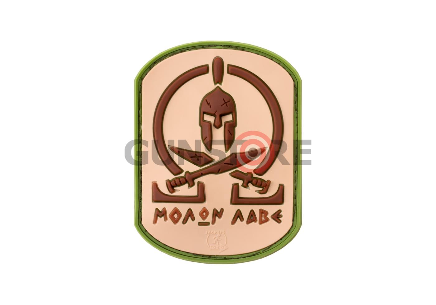 Molon Labe Rubber Patch Desert