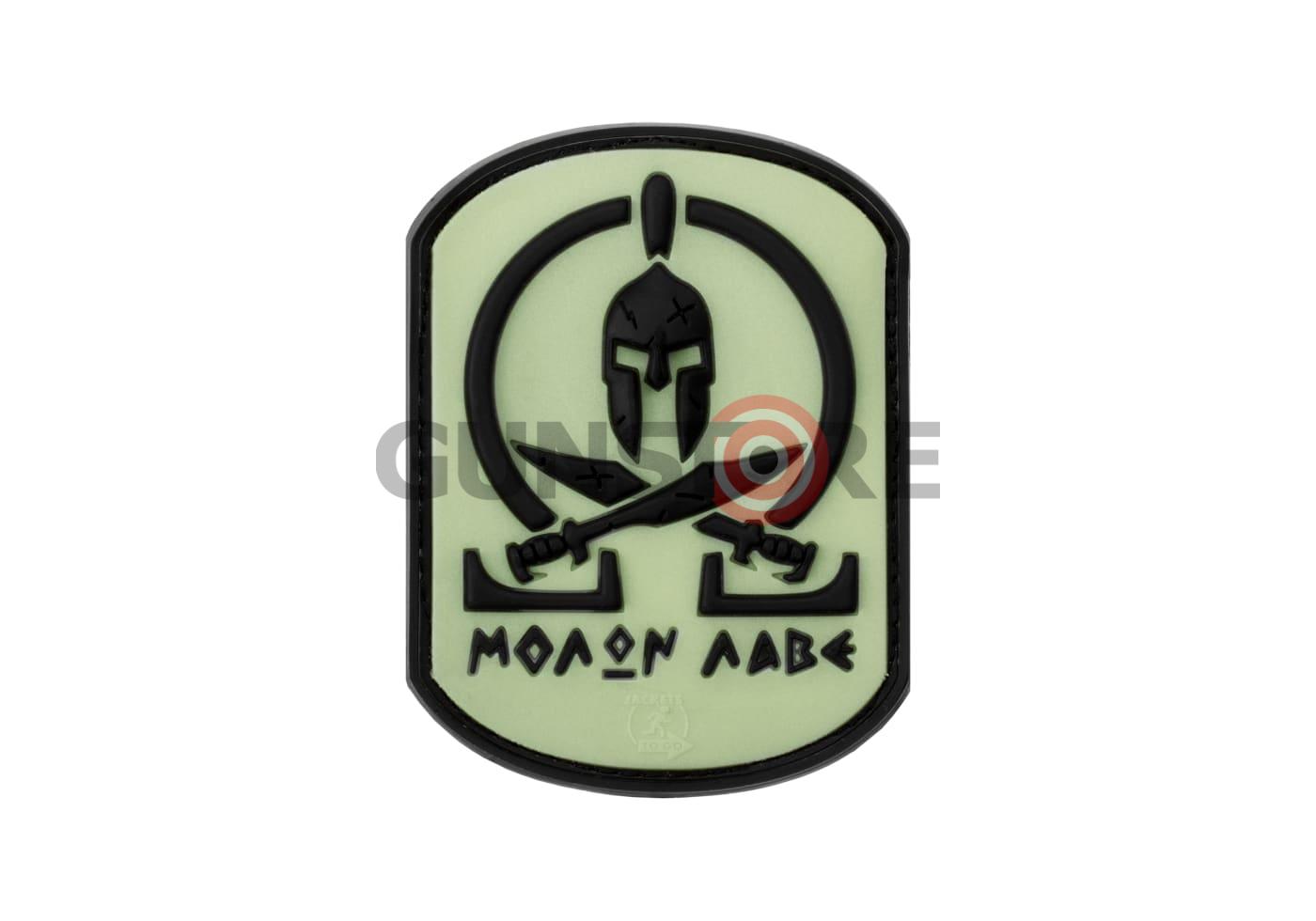 Molon Labe Rubber Patch Glow Back