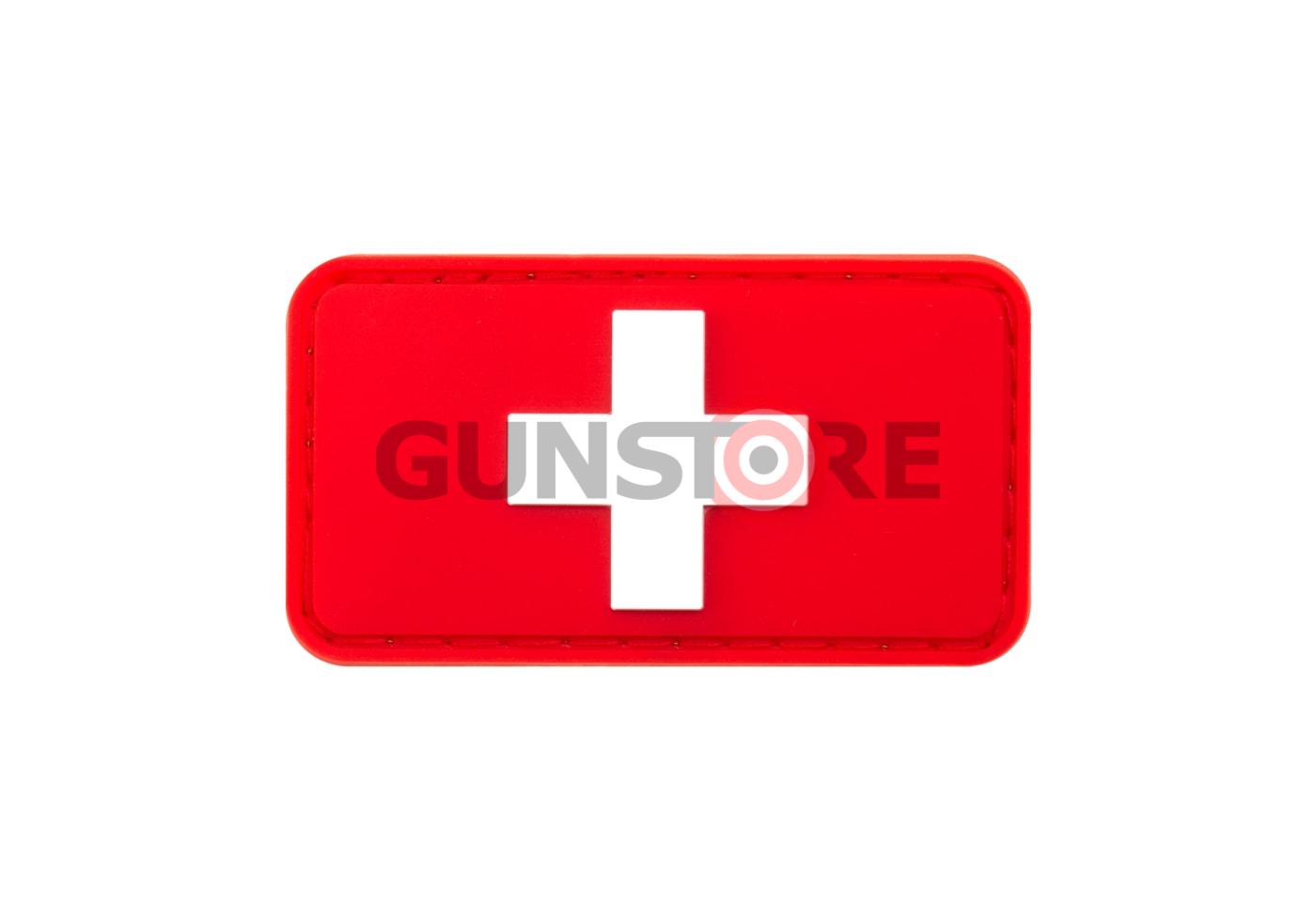Swiss Flag Rubber Patch Multicolor