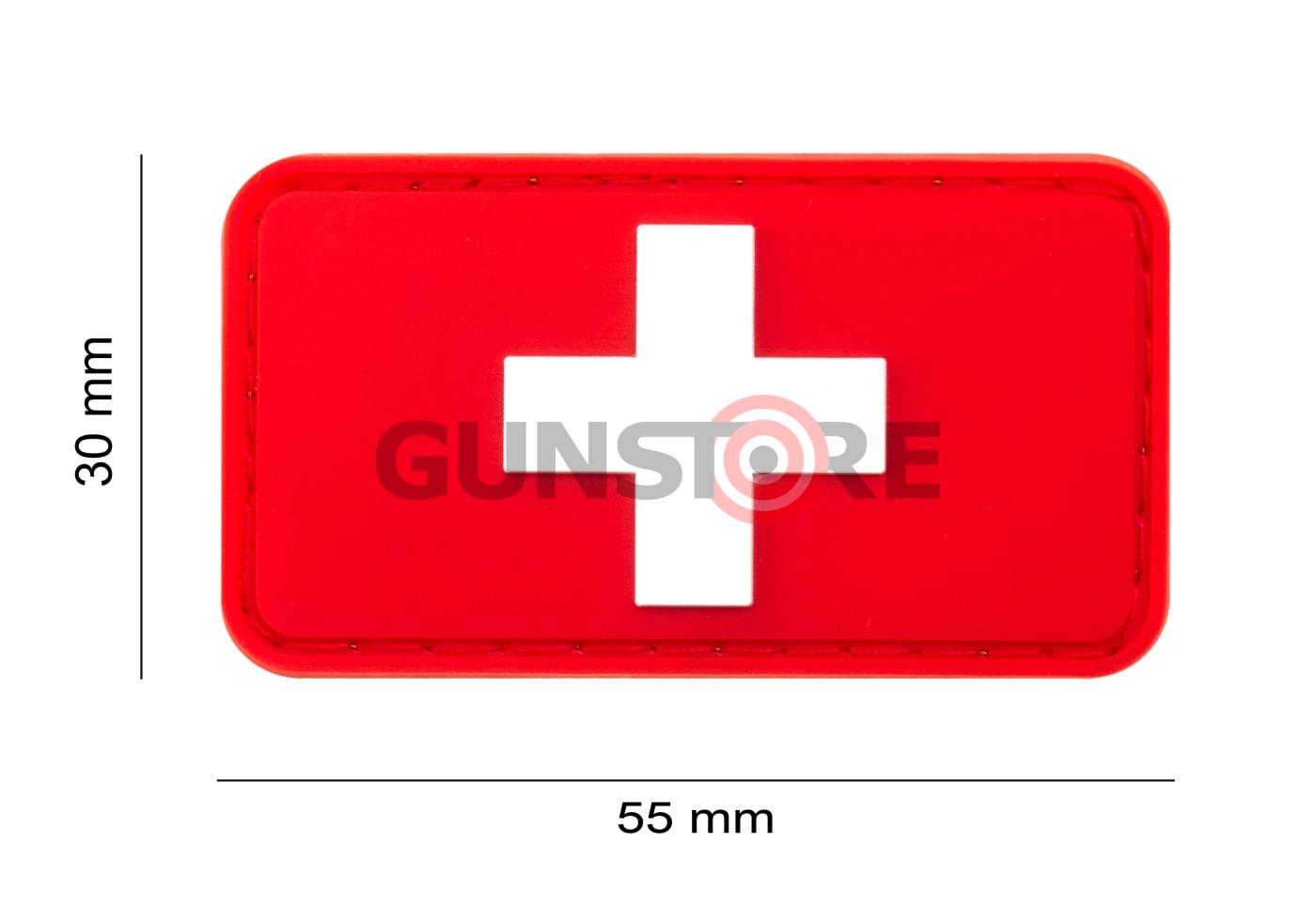 Fotografia: Swiss Flag Rubber Patch