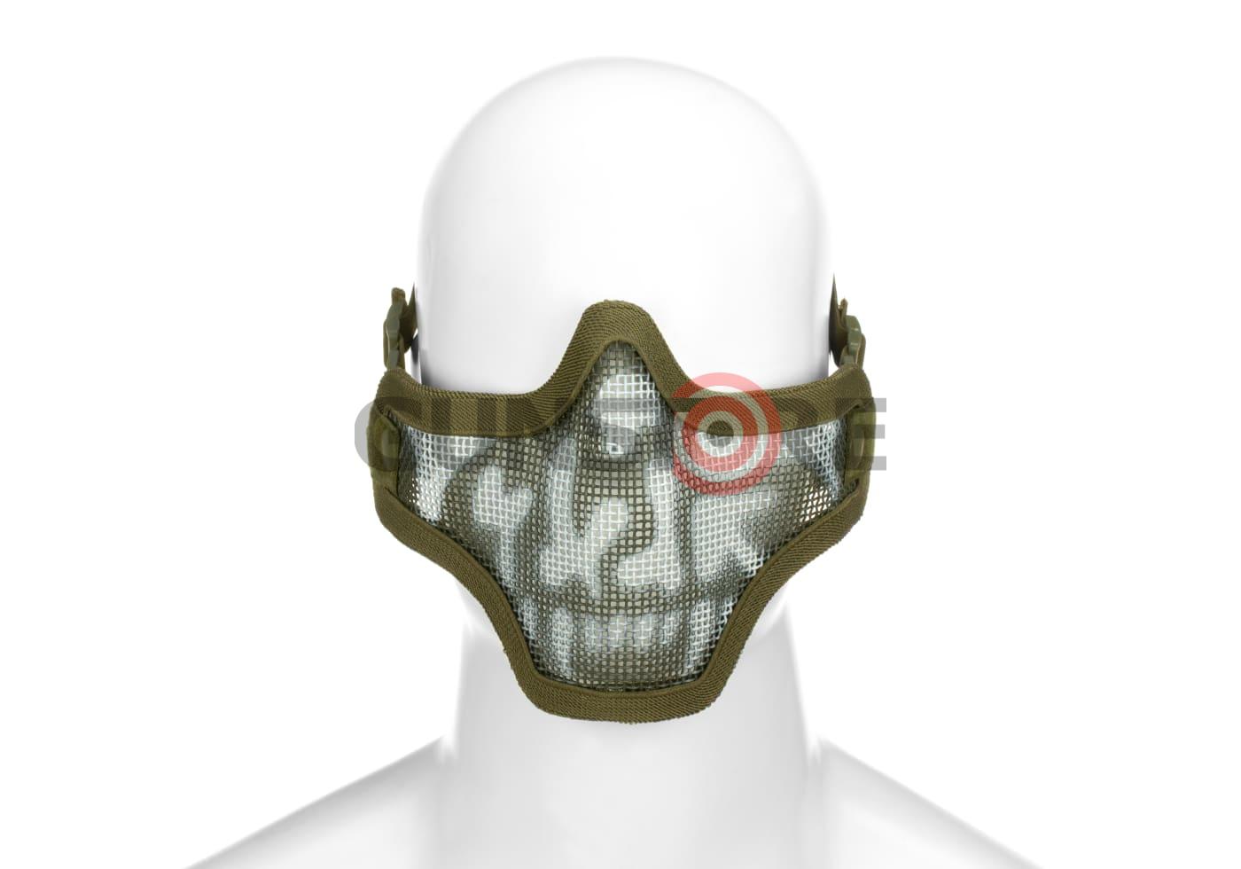 Steel Half Face Mask Death Head