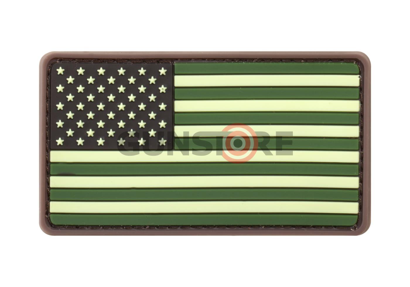 US Flag Rubber Patch Forest