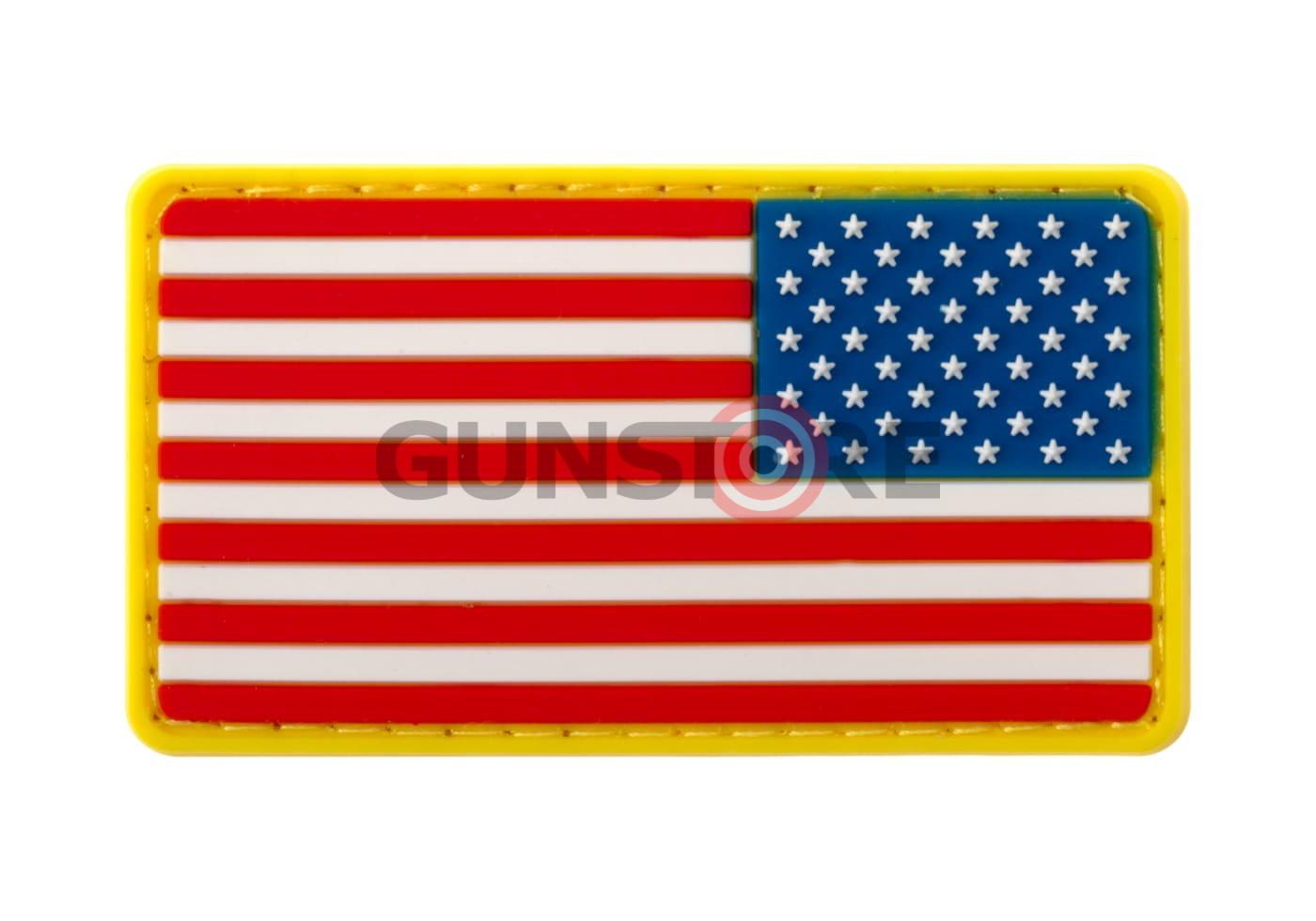 US Flag Rubber Patch Reversed