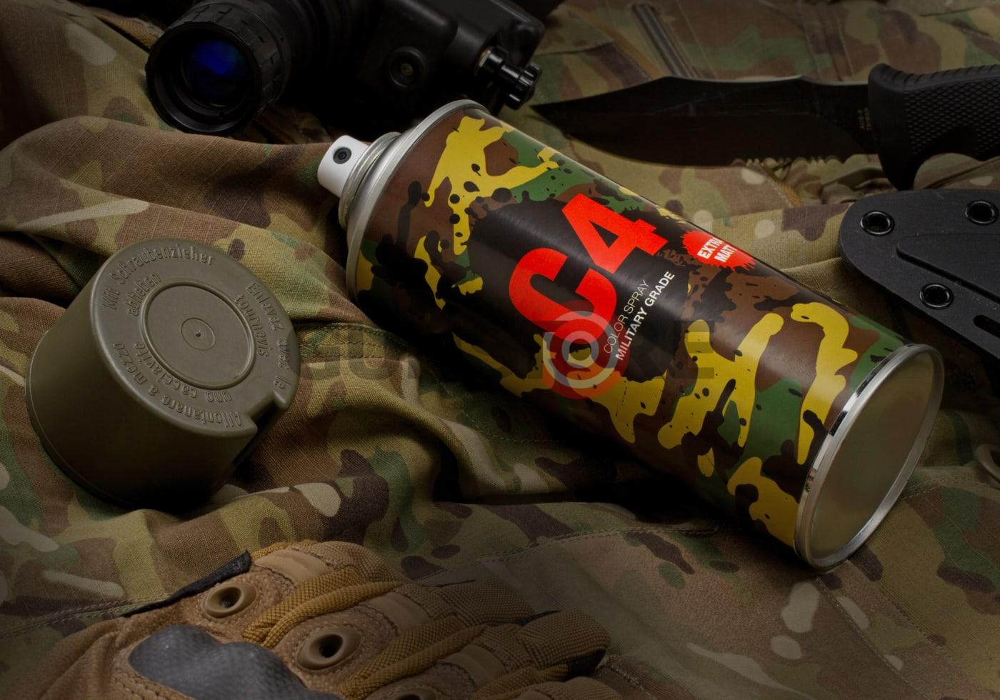 Fotografia: C4 Mil Grade Color Spray RAL 7013