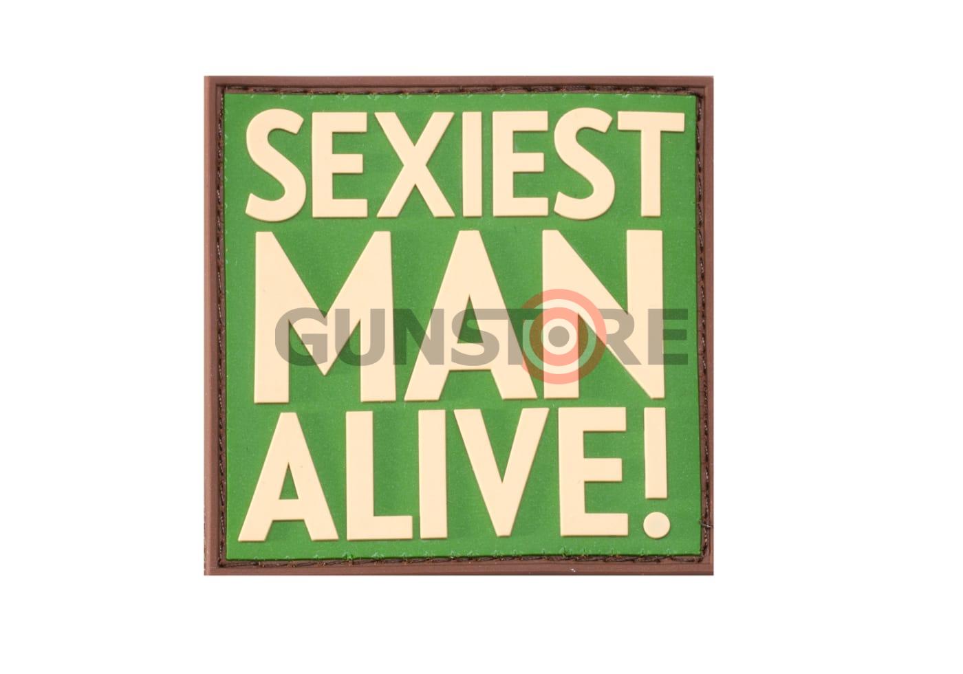 Sexiest Man Alive Rubber Patch Green