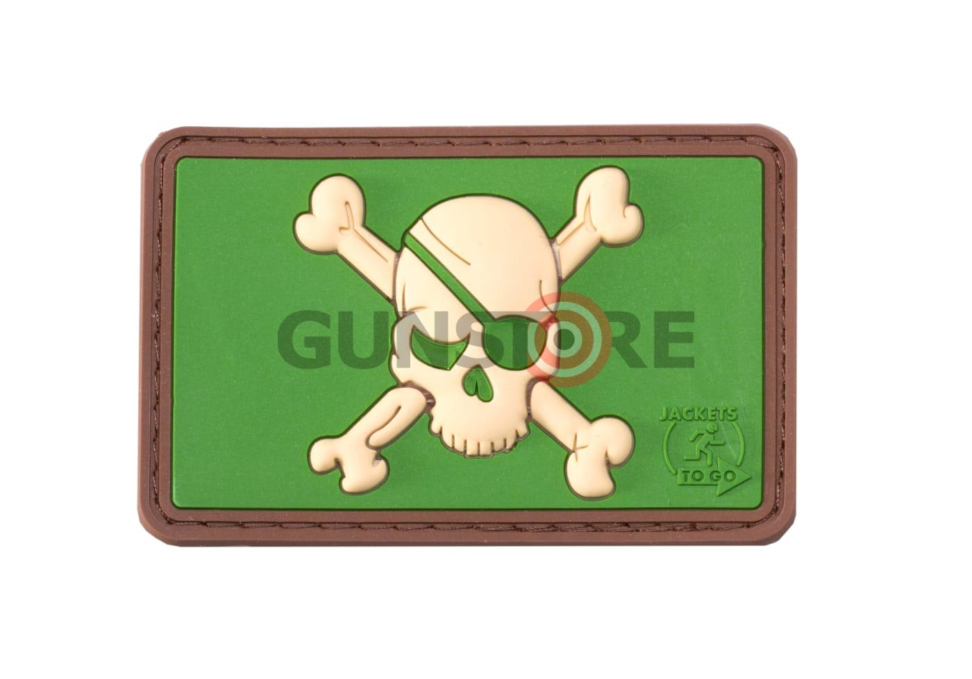 Pirate Skull Rubber Patch