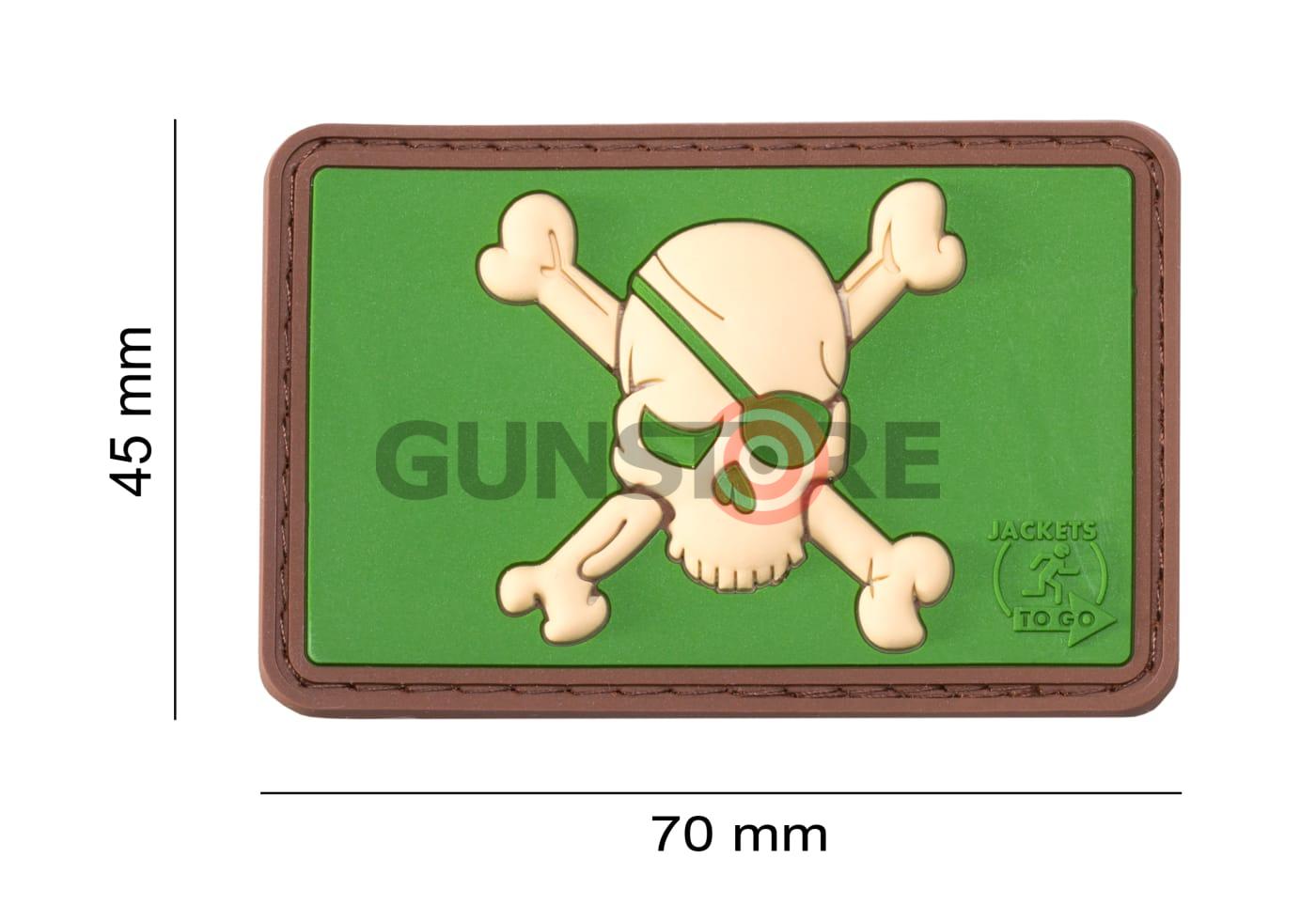 Fotografia: Pirate Skull Rubber Patch