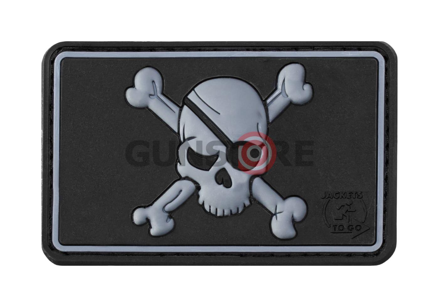 Pirate Skull Rubber Patch SWAT