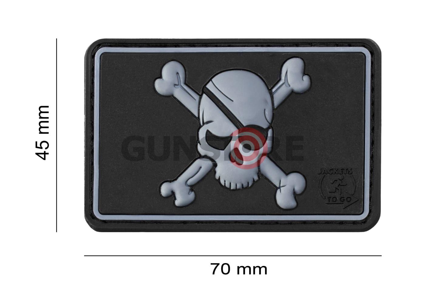 Fotografia: Pirate Skull Rubber Patch