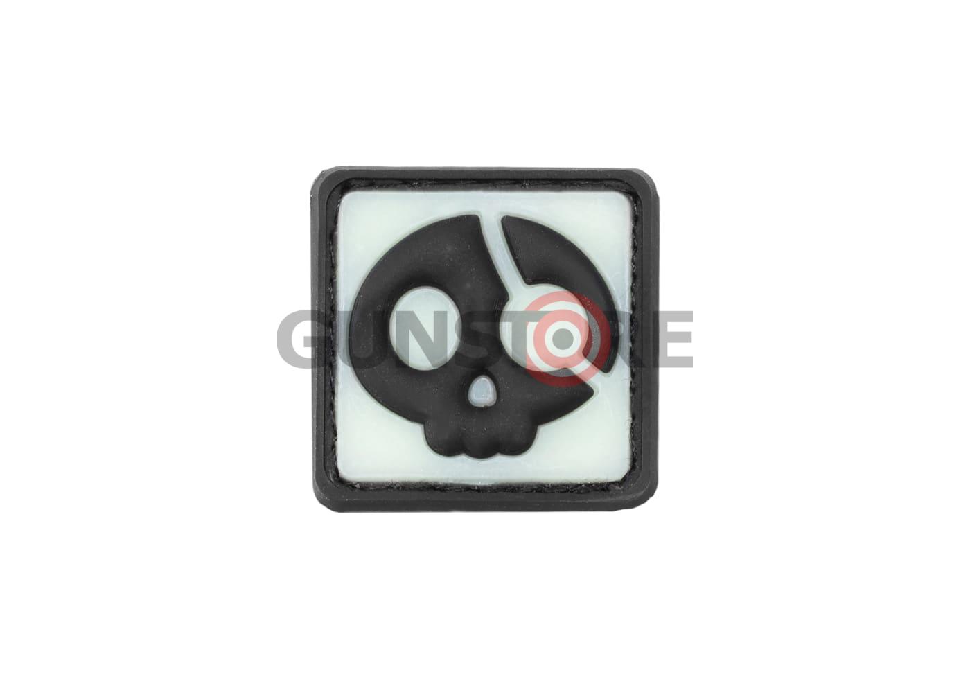 Halloween Pirate Rubber Patch Glow Back