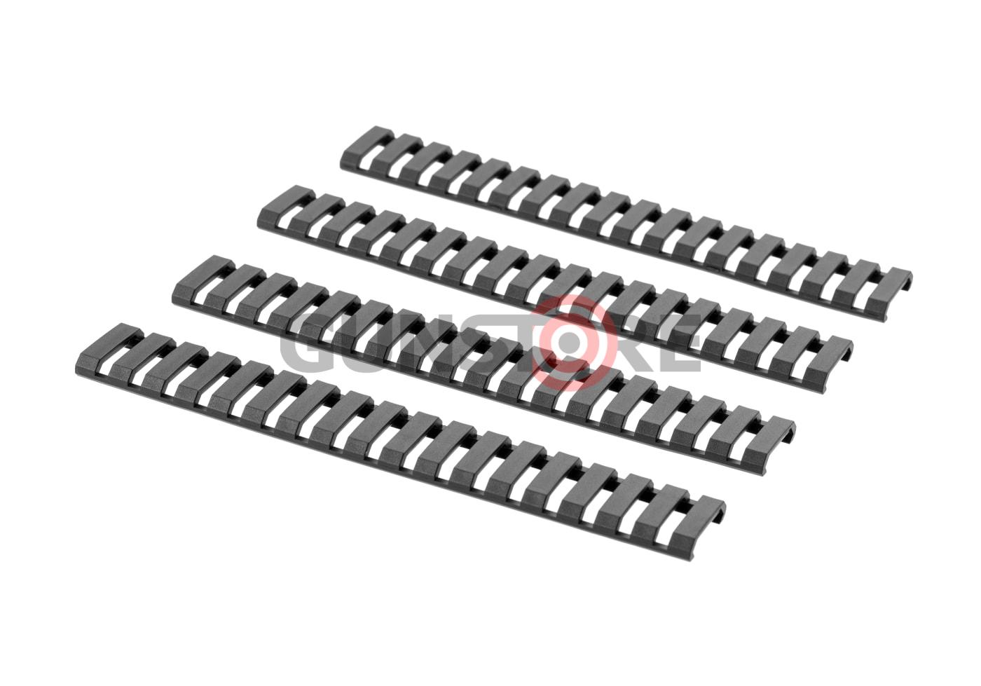 Ladder Rail Protector Set 4pcs Black